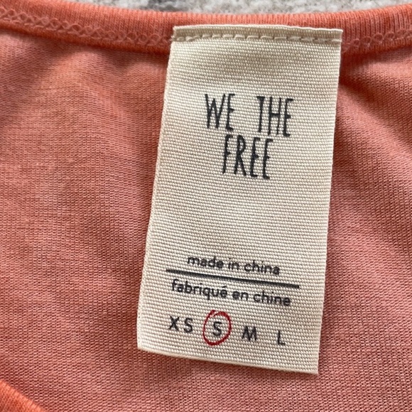 #93 We The Free Peach Strap Front Tank Top - Picture 3 of 11